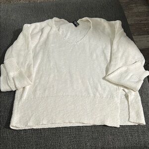 Women’s Bobi LG White Sweater